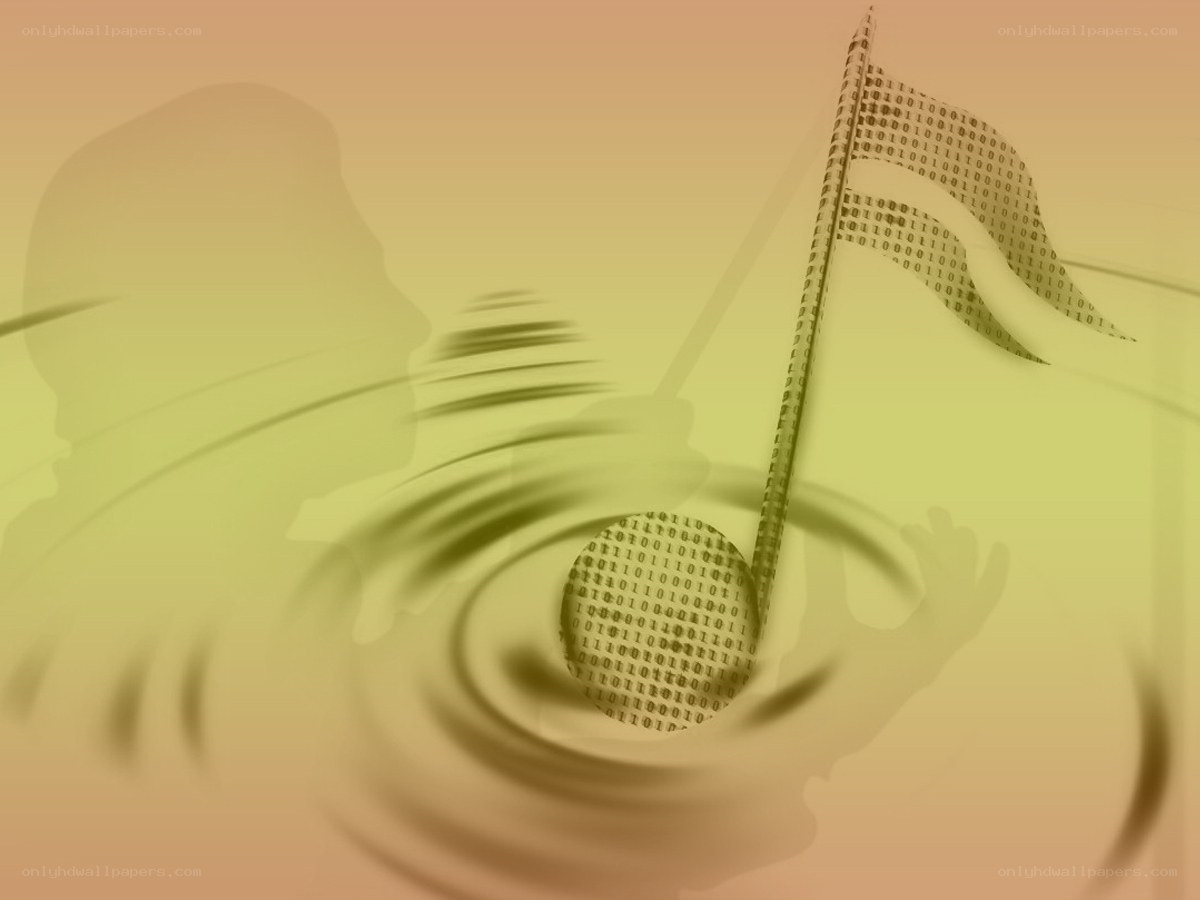 digital music note swirl