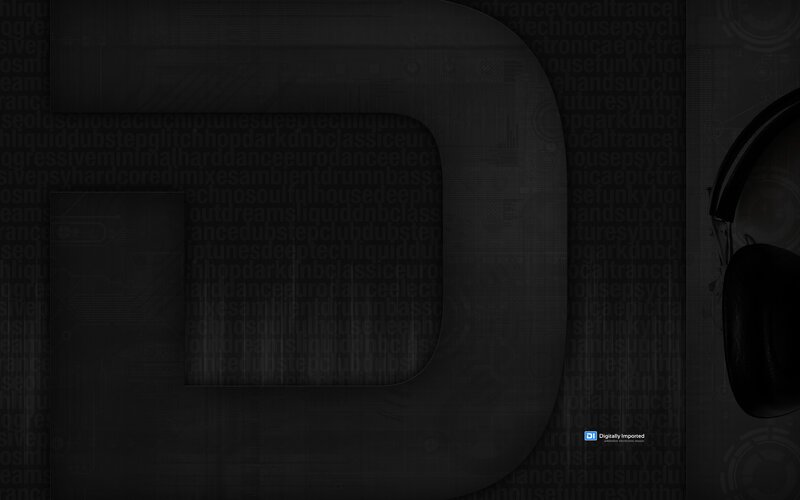 digital music theme with headphones