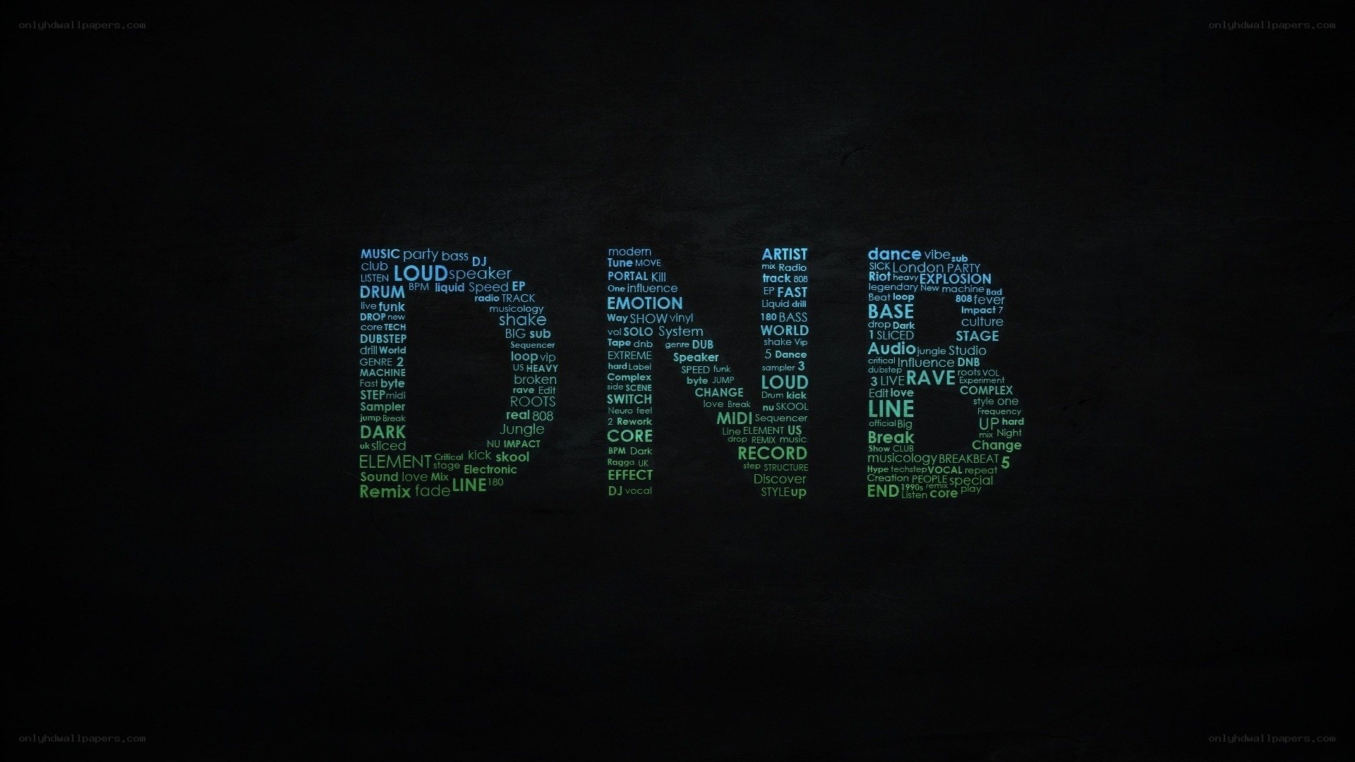digital music word cloud