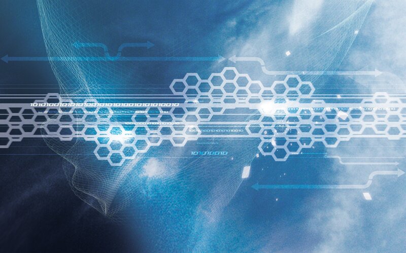 digital network abstract background