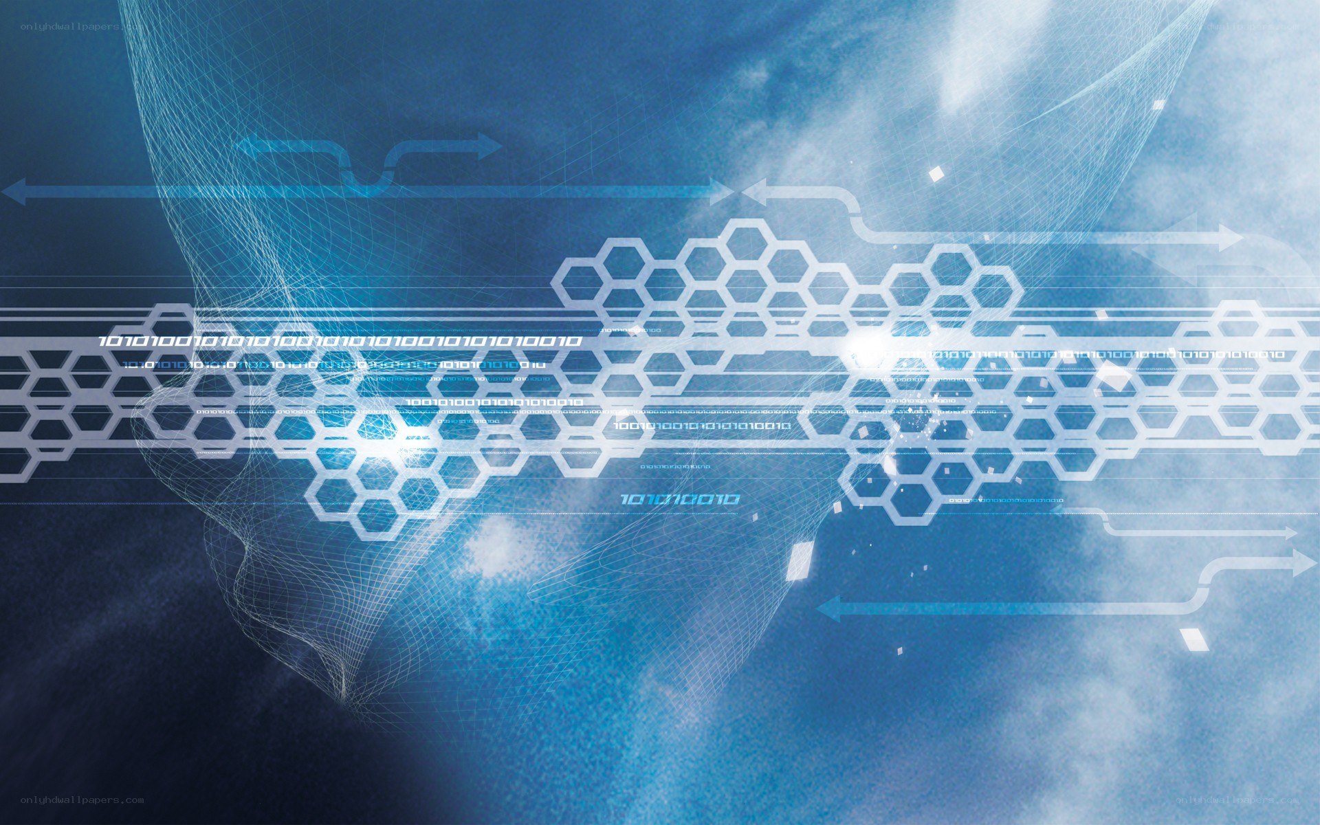 digital network abstract background
