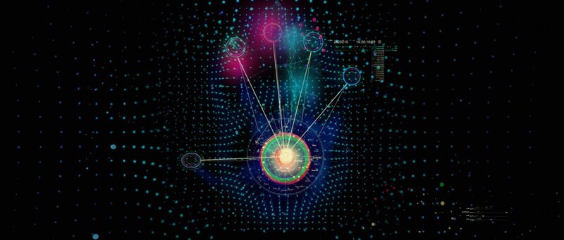 Digital Network Visualization — Blue, Futuristic