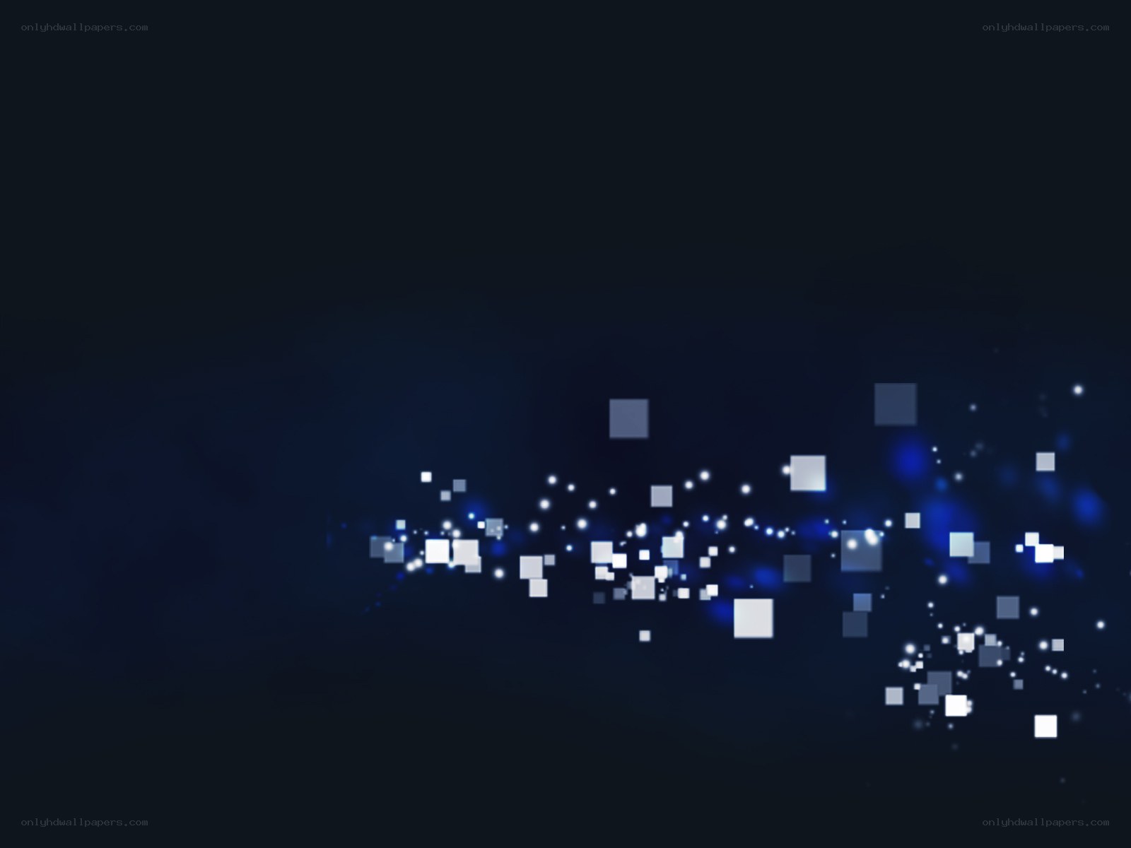 digital particles on dark background