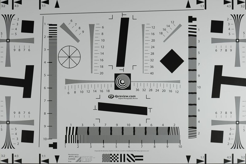 Digital photography test chart