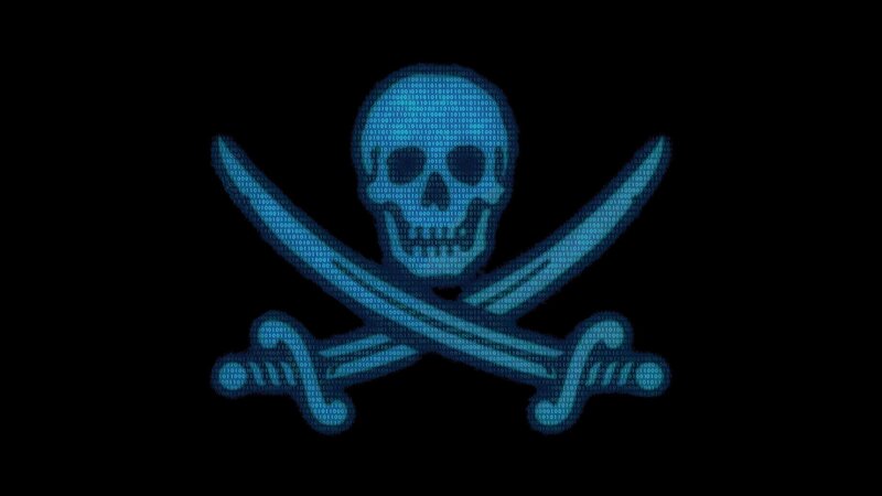 Digital pirate symbol
