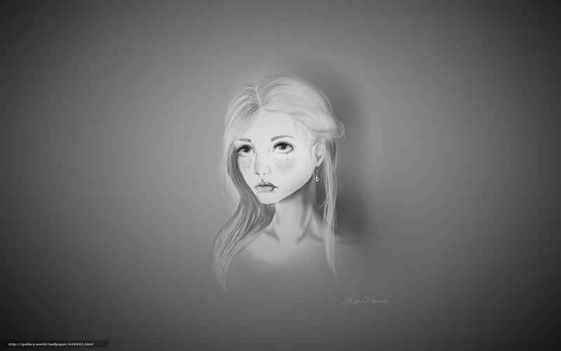 digital portrait of a girl