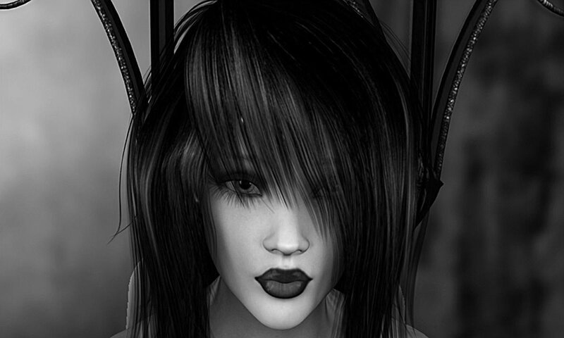 digital portrait of a woman