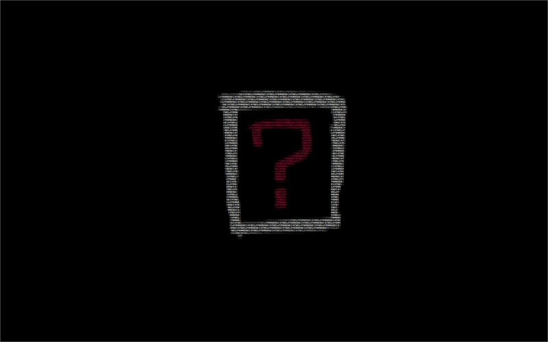 digital question mark