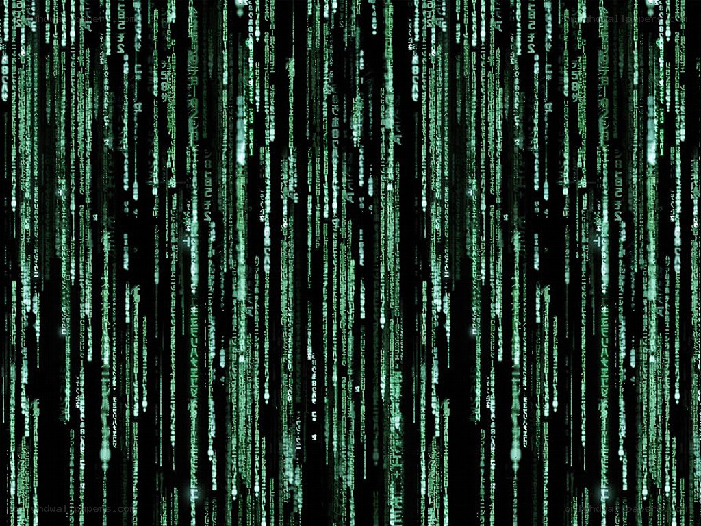 digital rain matrix effect