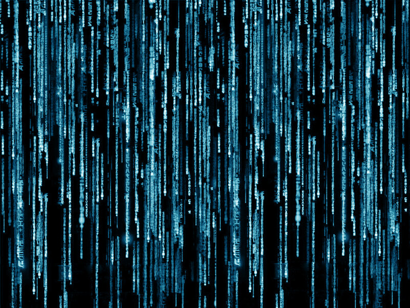 digital rain matrix effect