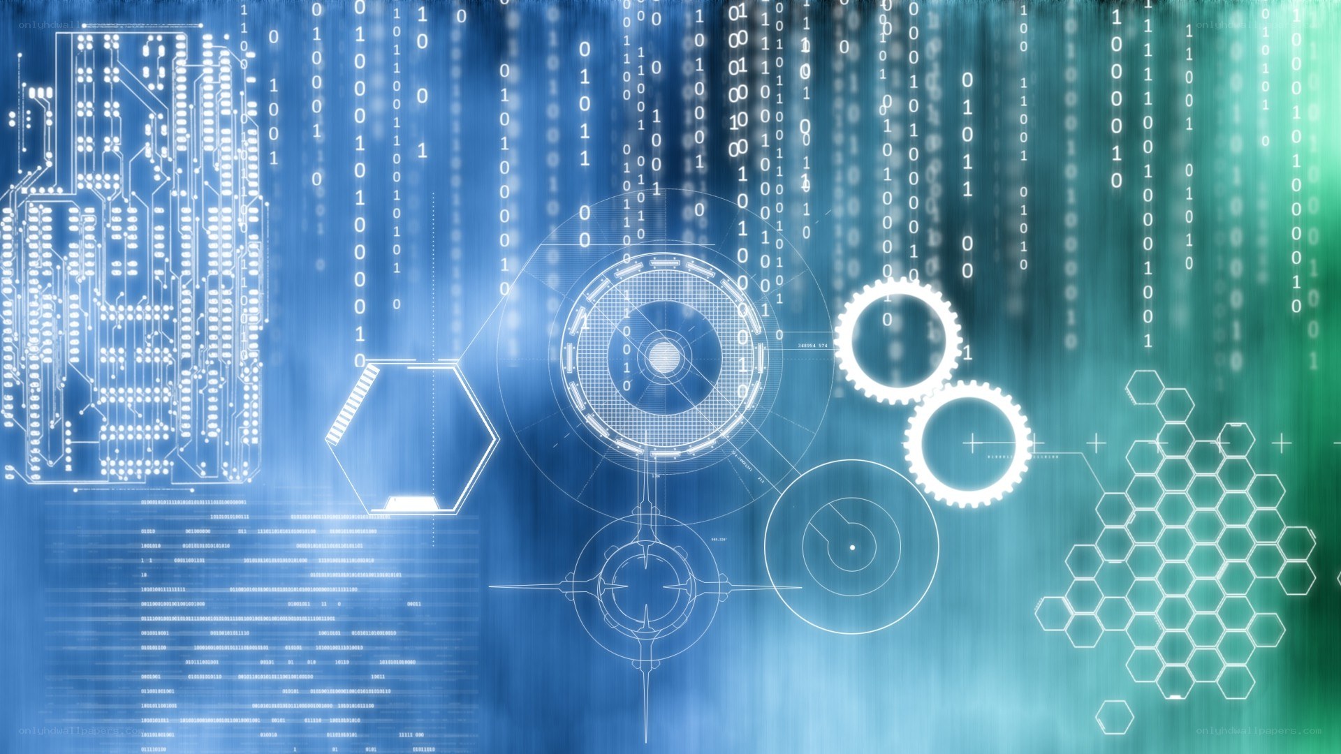 digital technology abstract background