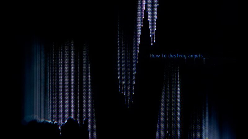 Digital Text on Screen