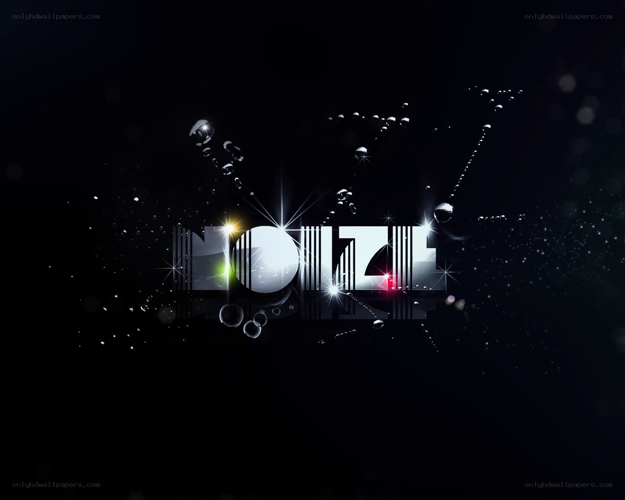 digital text with light effects