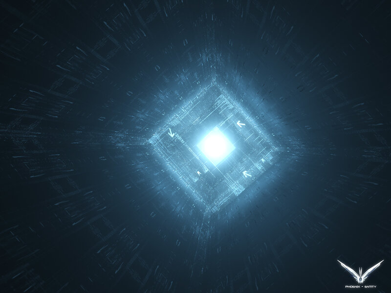 digital tunnel with light