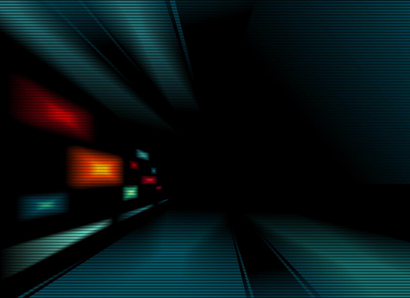 Digital Tunnel with Lights
