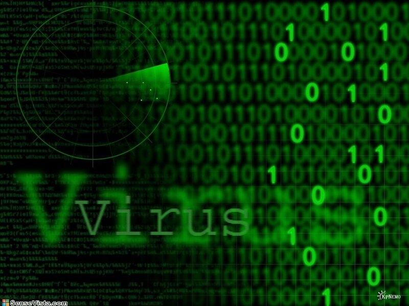 Digital virus concept
