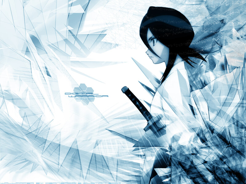 digital warrior anime wallpaper