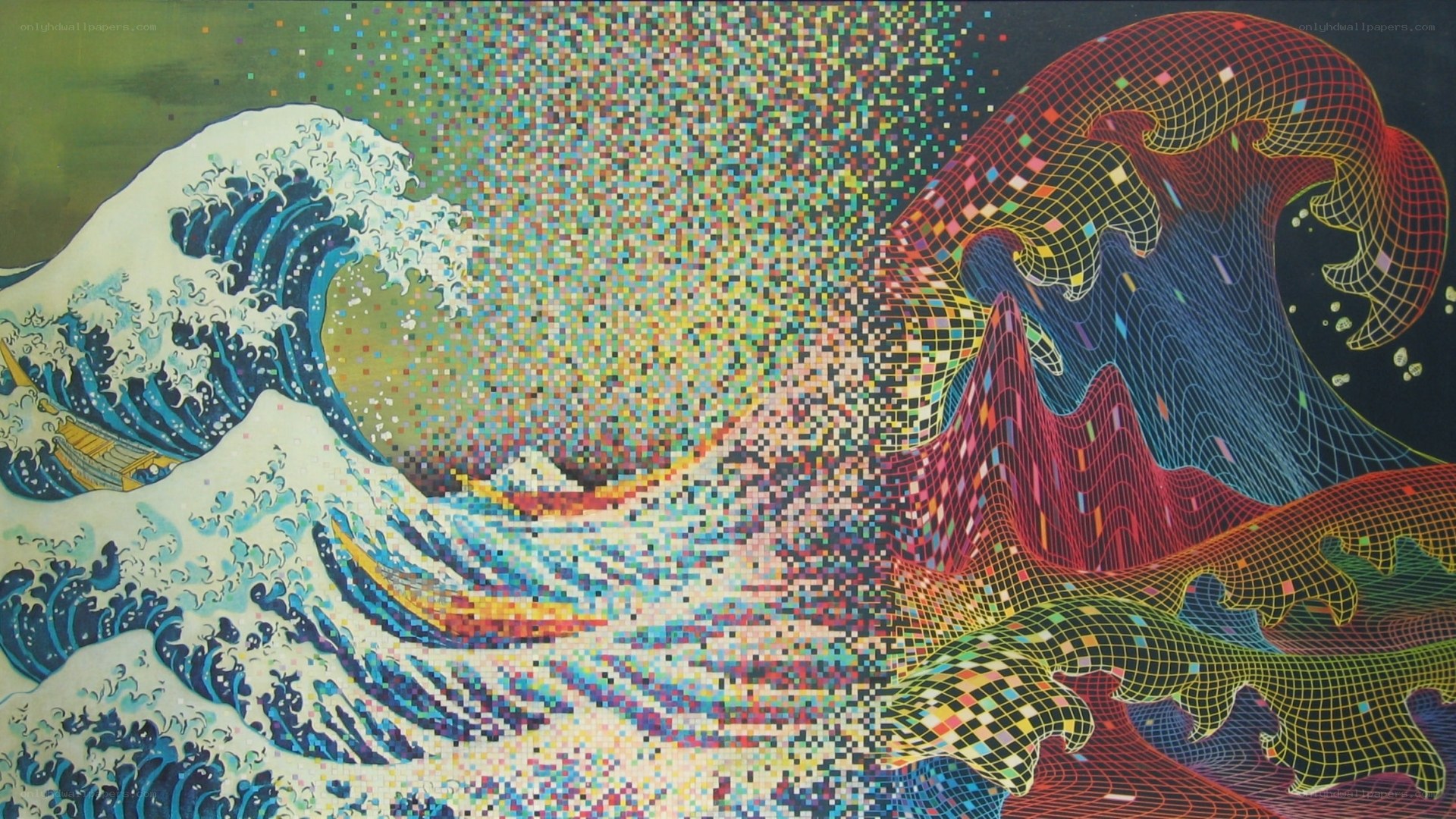 digital wave art fusion