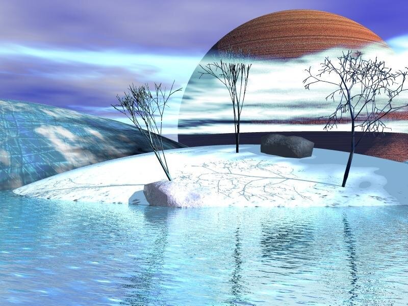 digital winter landscape