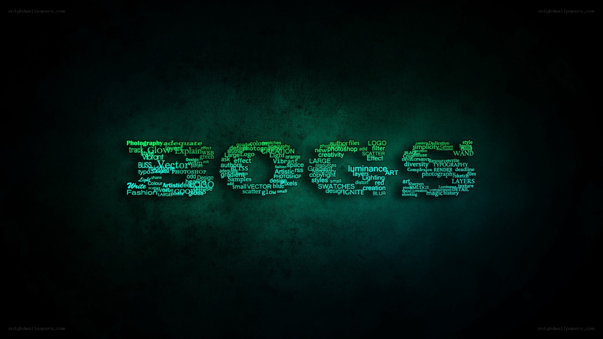 digital word cloud design