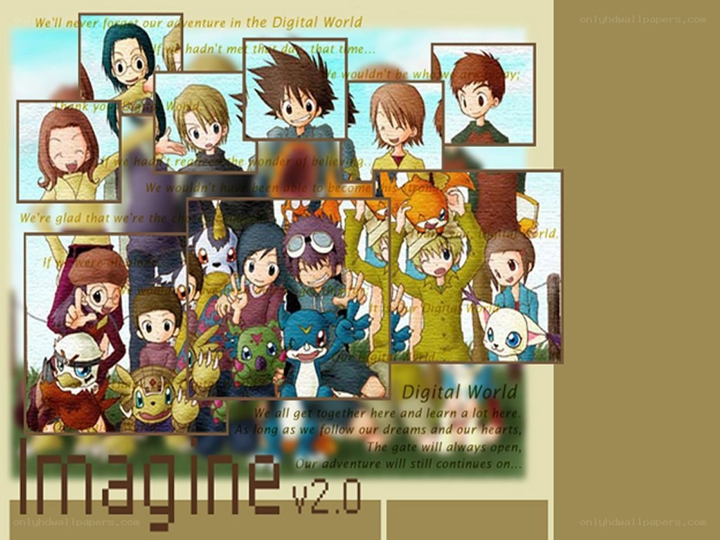 Digital World adventure collage