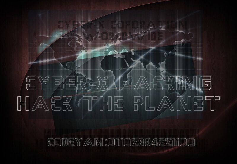 Digital World Map — Black