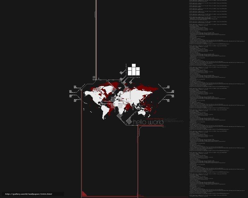 digital world map with code