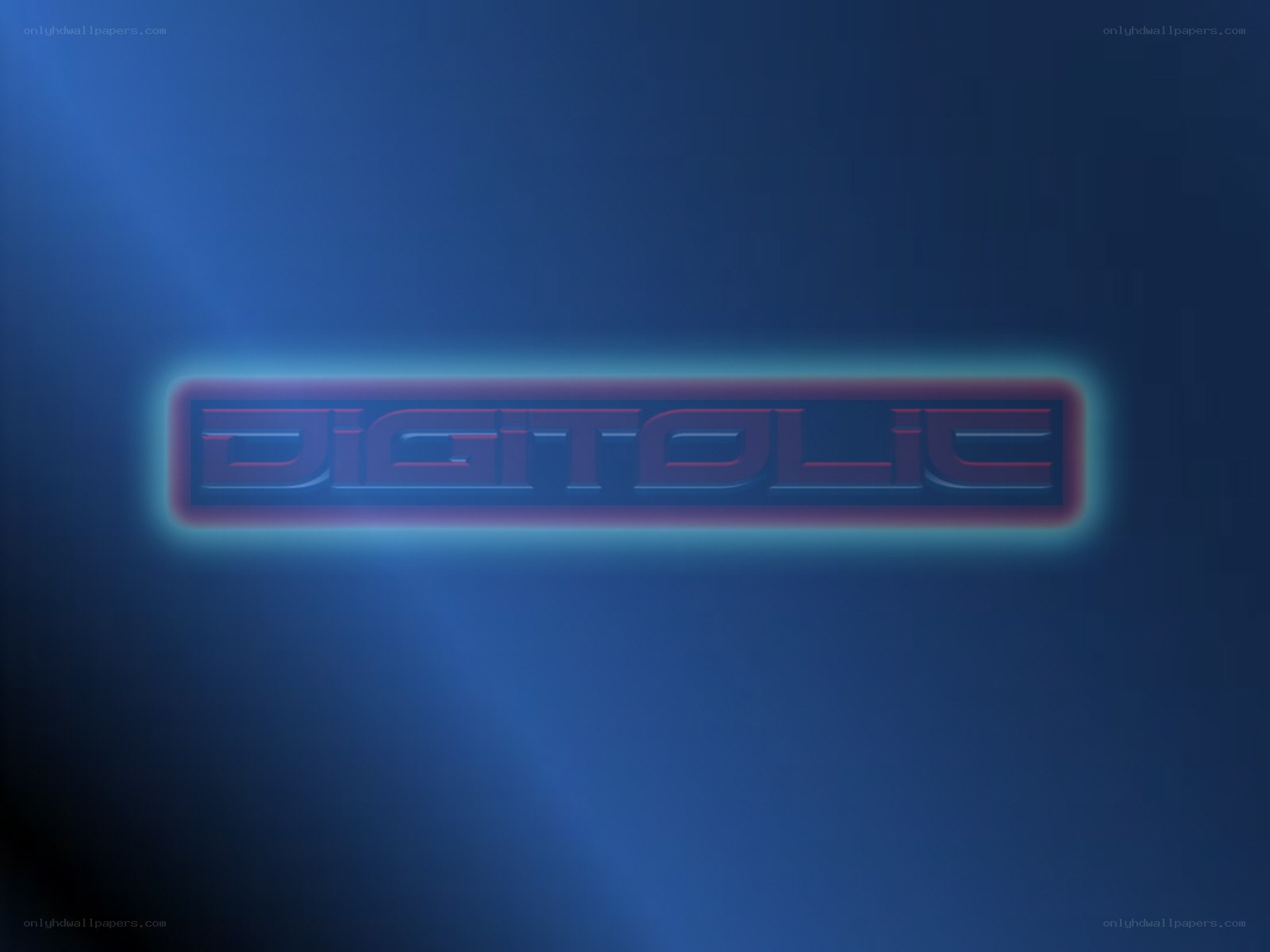 Digitalie logo on blue background