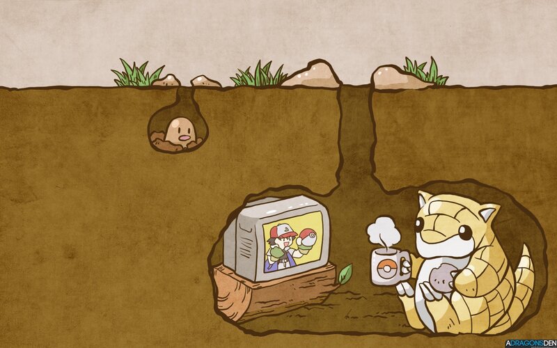 Diglett and Sandshrew — Brown