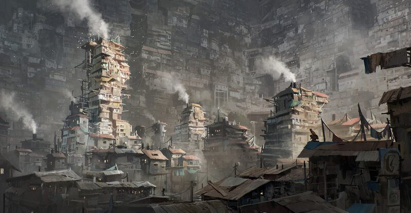 Dilapidated Cityscape
