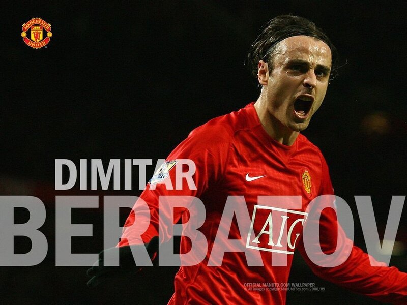 Dimitar Berbatov celebrating