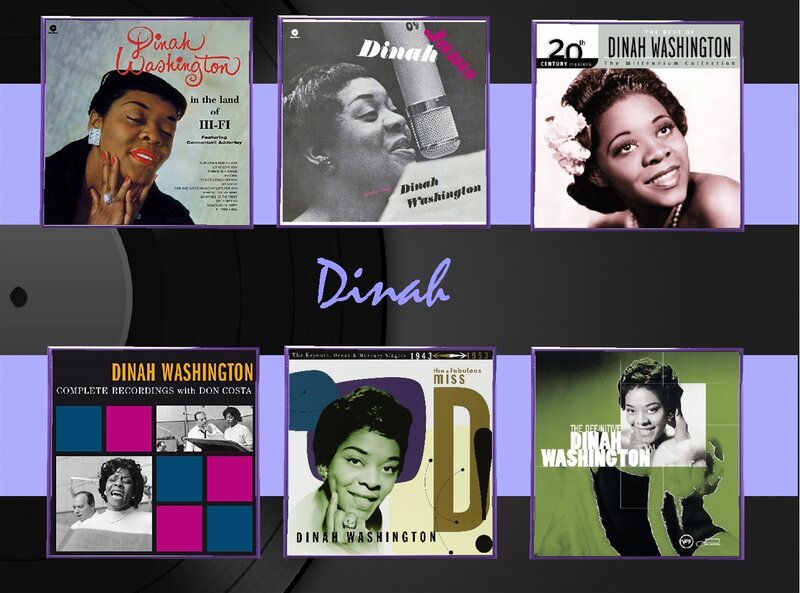 Dinah Washington Album Covers — Black