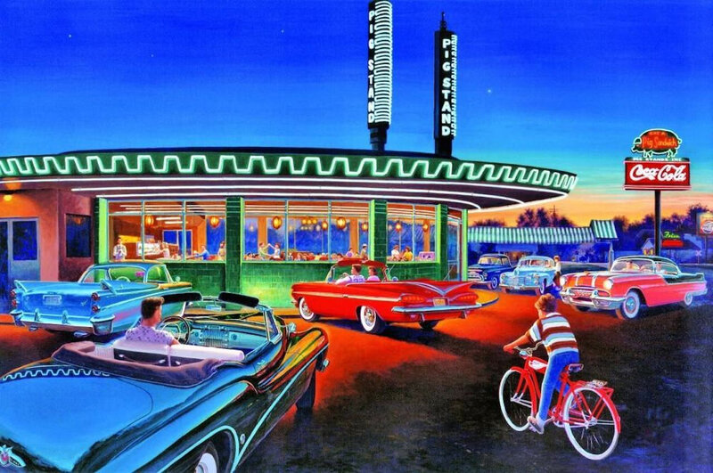Diner at Dusk