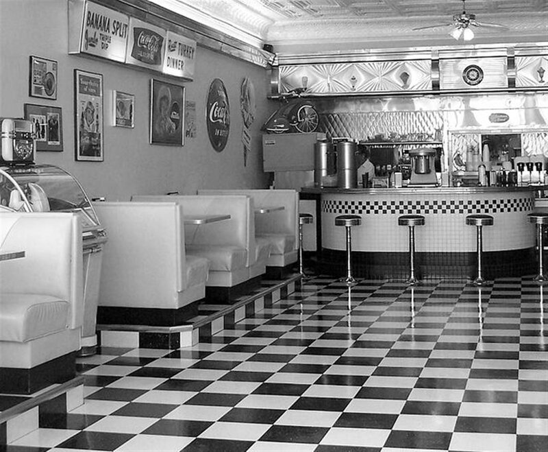Diner Interior — Black
