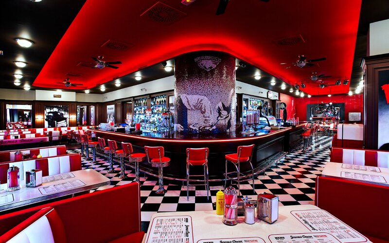Diner Interior with Bar