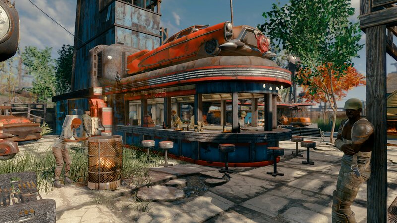 Diner with Car Roof