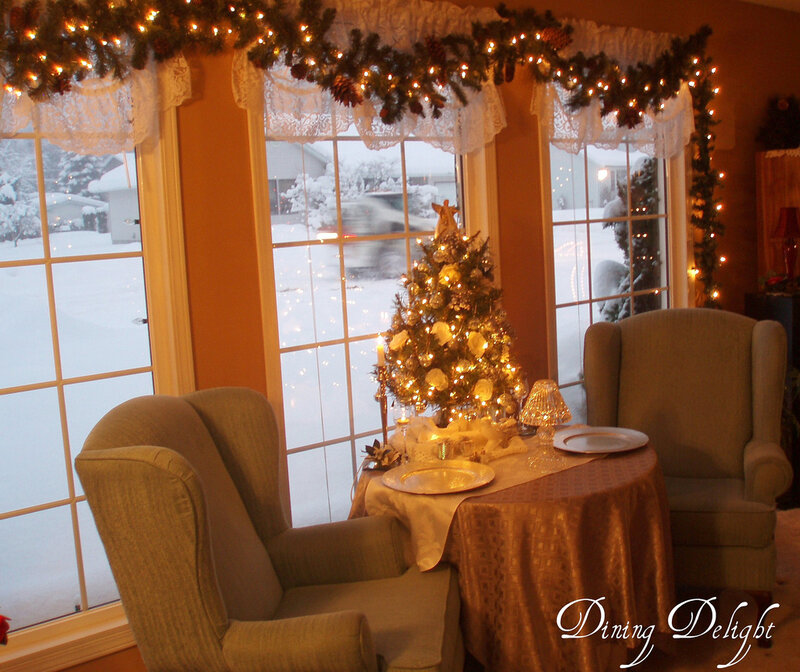 Dining Area with Christmas Tree