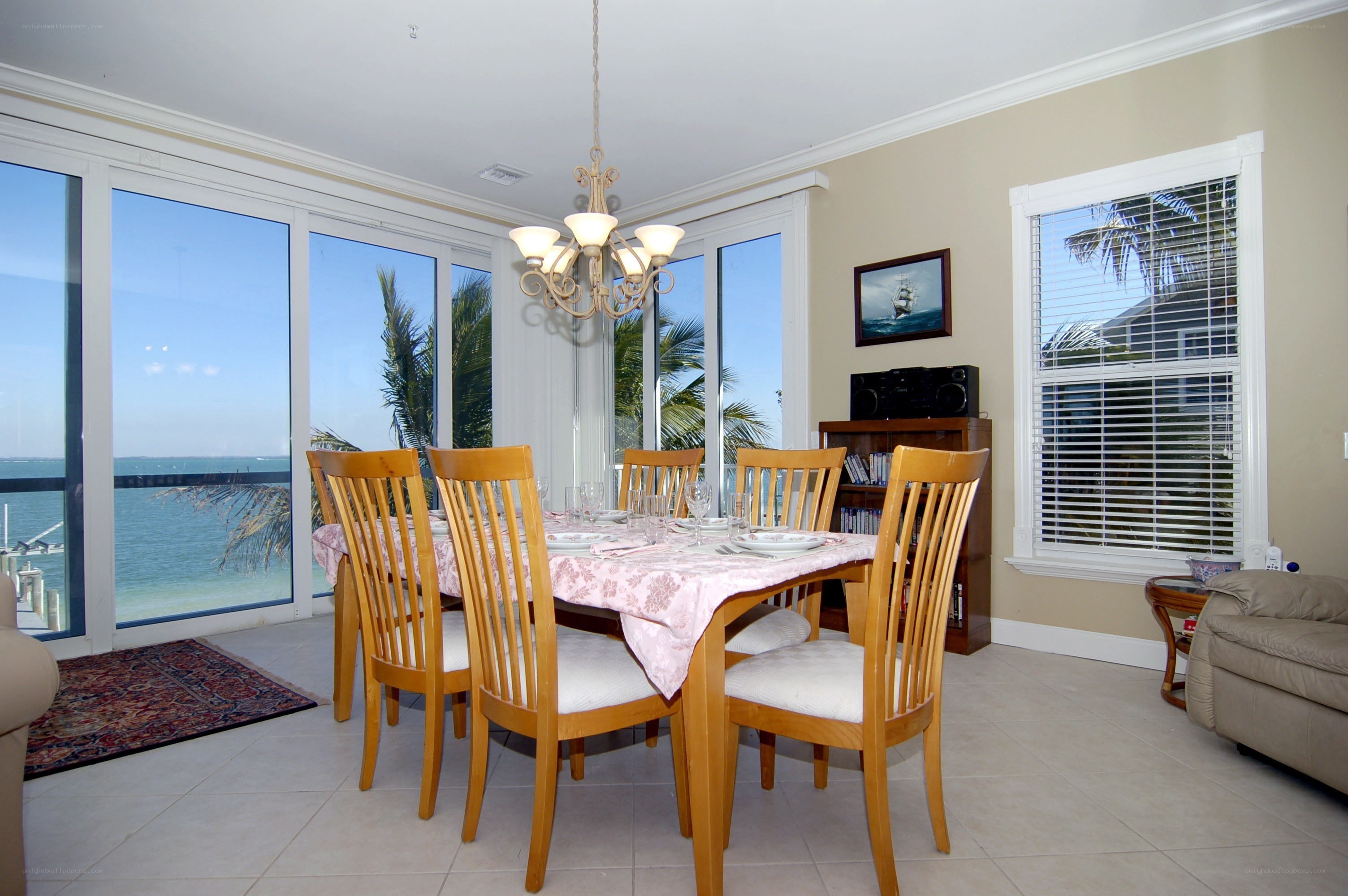 Dining area with ocean view