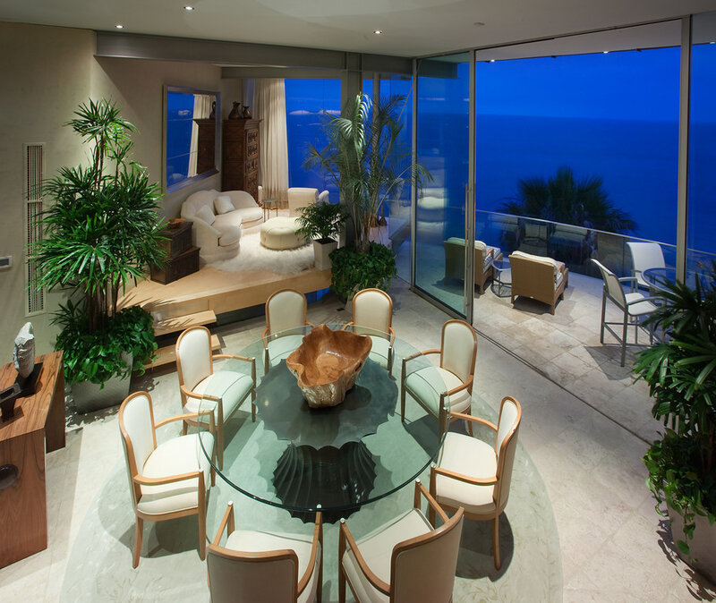 Dining Area with Ocean View — Blue
