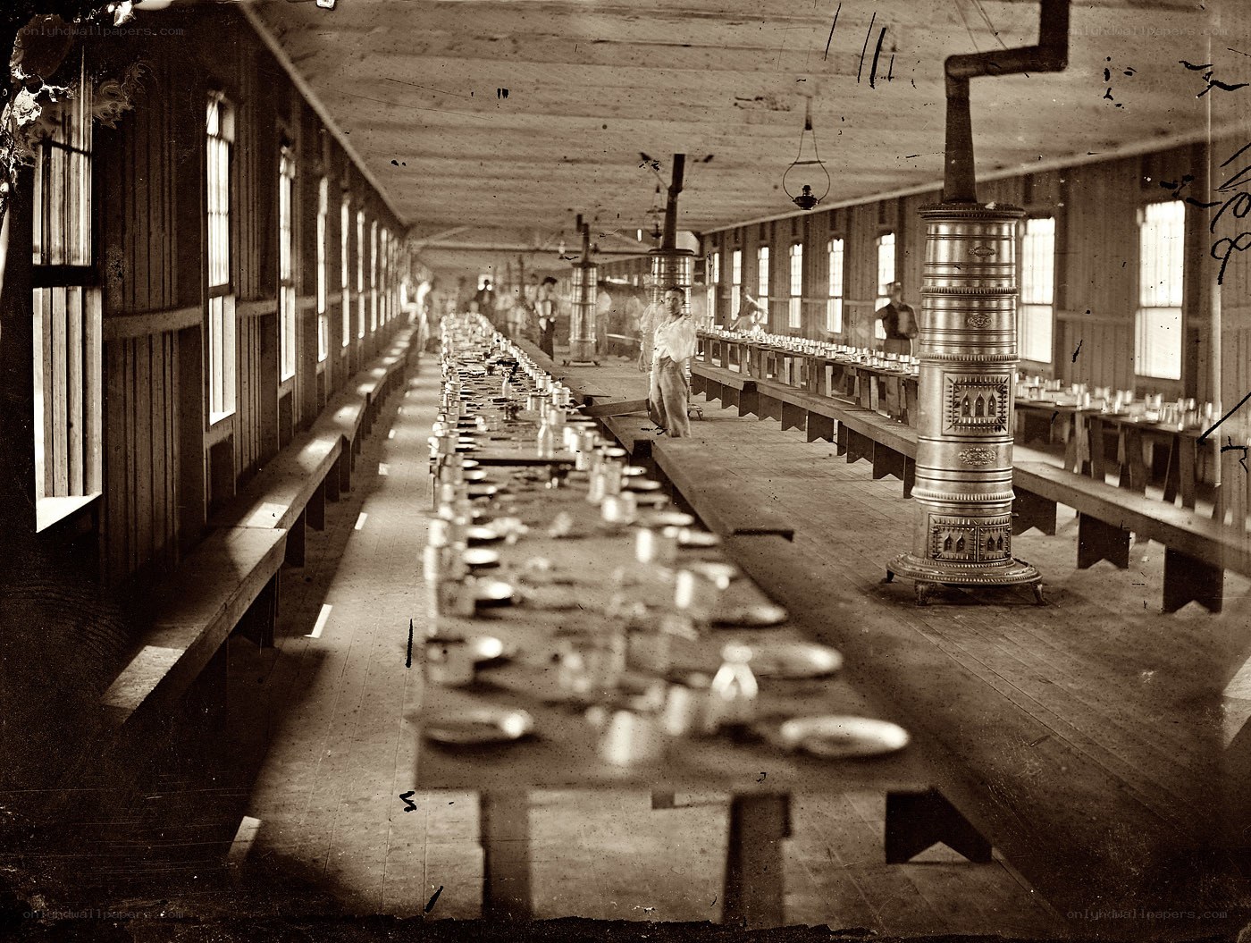 Dining hall in a historic building