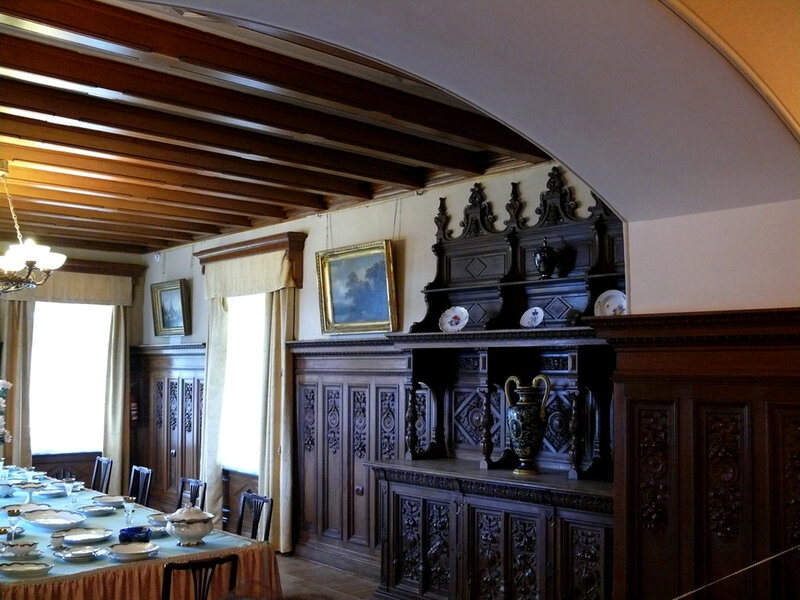 Dining Room Interior — Brown, Formal, Afternoon