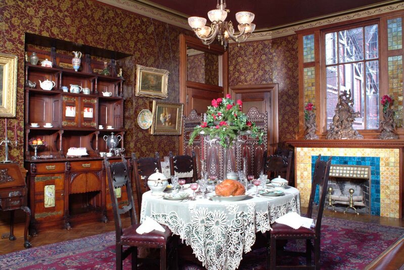 Dining Room Interior — Brown, Formal