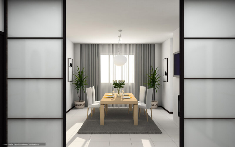 Dining Room Interior — White