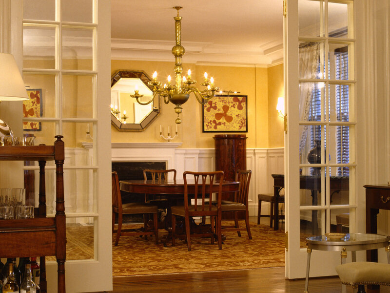Dining Room Interior — Yellow, Warm