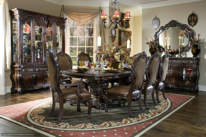 Dining Room Set — Brown, Formal