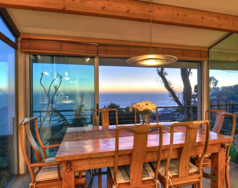 Dining room with ocean view