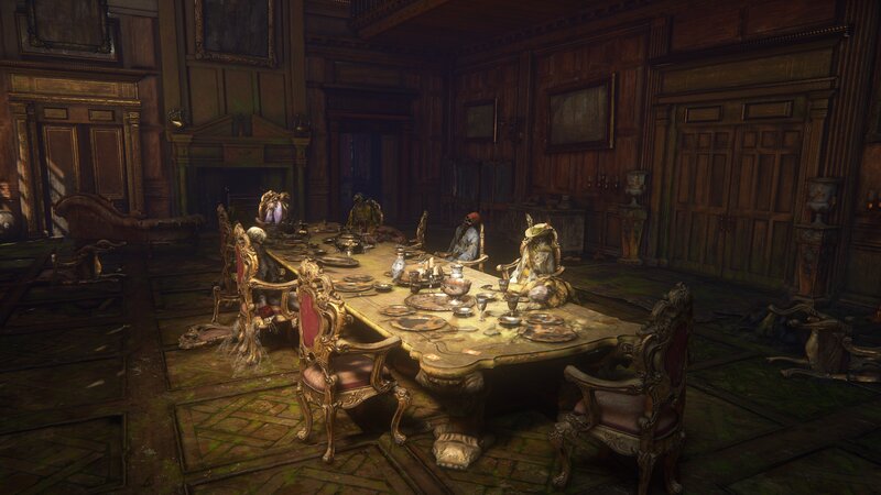 Dining Room with Skeletons