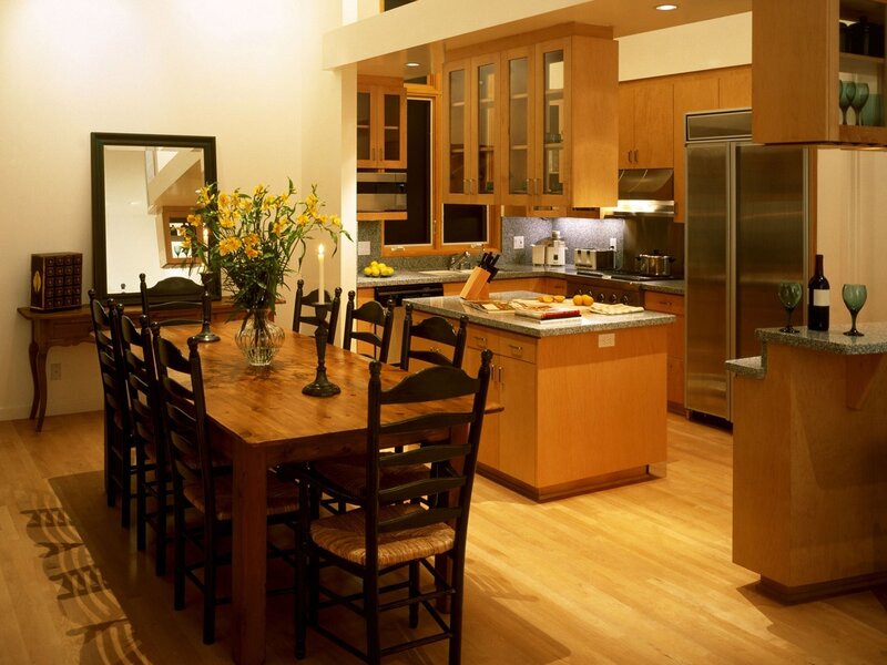 Dining Table and Kitchen