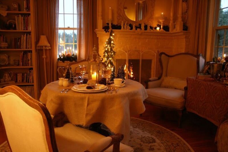 Dining Table by Fireplace