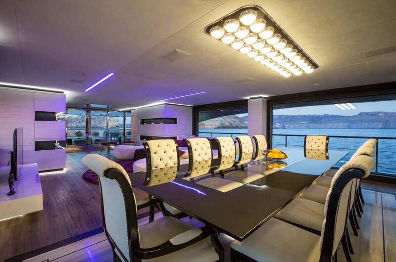 Dining Table on Yacht